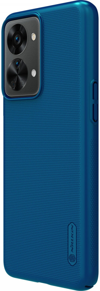 Nillkin Super Frosted Shield Pro OnePlus Nord 2T Hoesje Blauw afbeelding 2