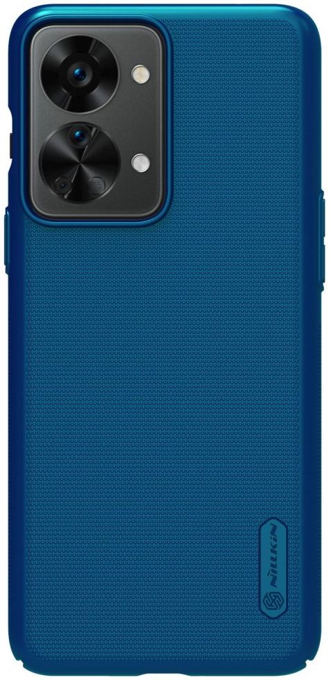 Nillkin Super Frosted Shield Pro OnePlus Nord 2T Hoesje Blauw afbeelding 1