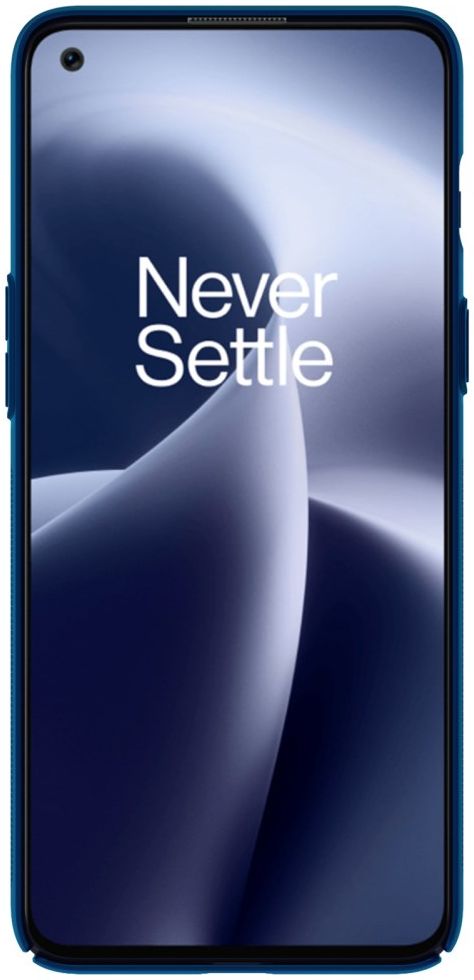 Nillkin Super Frosted Shield Pro OnePlus Nord 2T Hoesje Blauw afbeelding 3