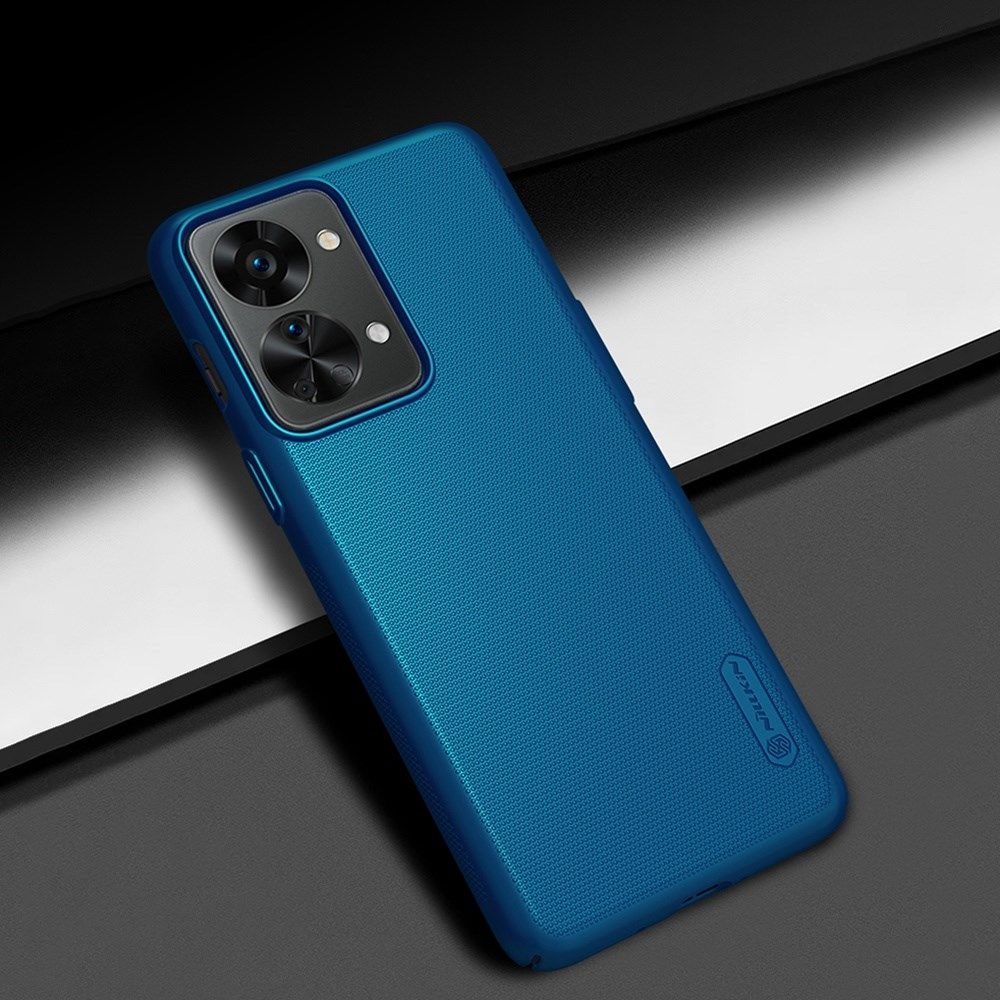Nillkin Super Frosted Shield Pro OnePlus Nord 2T Hoesje Blauw afbeelding 4