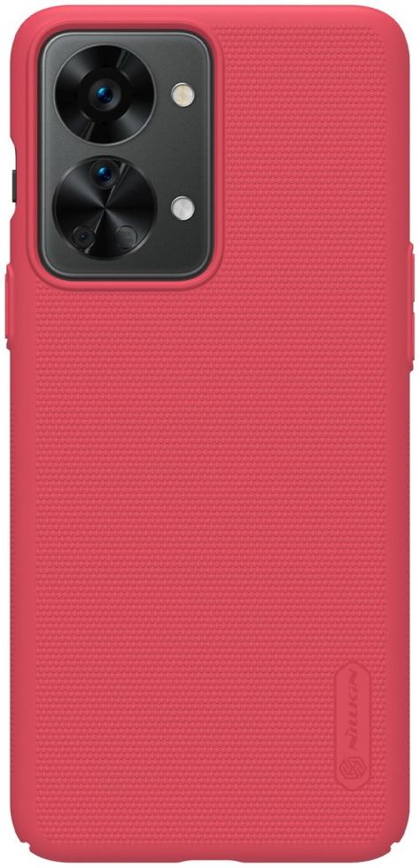 Nillkin Super Frosted Shield Pro OnePlus Nord 2T Hoesje Rood afbeelding 1