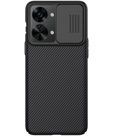 Nillkin CamShield OnePlus Nord 2T Hoesje met Camera Slider Zwart Hoesjes