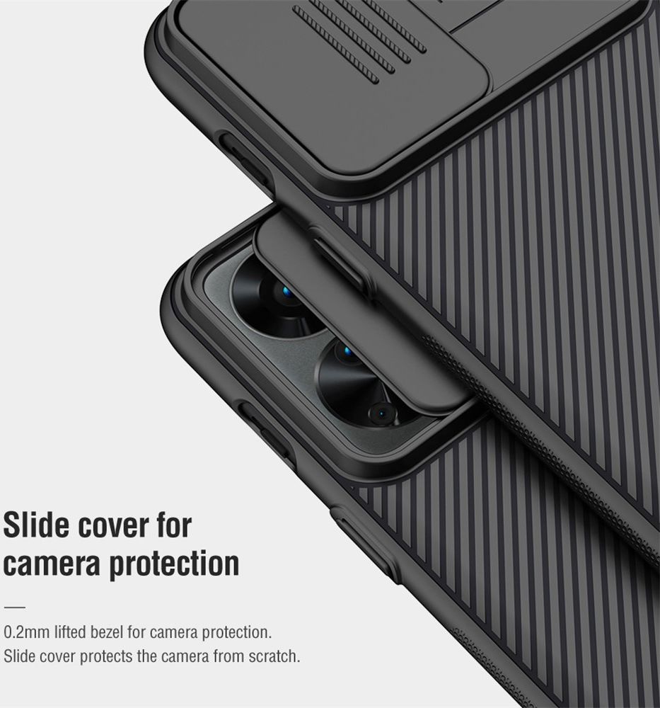 Nillkin CamShield OnePlus Nord 2T Hoesje met Camera Slider Zwart afbeelding 8