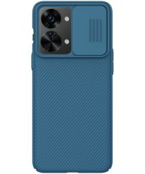 Nillkin CamShield OnePlus Nord 2T Hoesje met Camera Slider Blauw