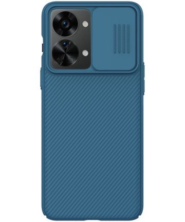 Nillkin CamShield OnePlus Nord 2T Hoesje met Camera Slider Blauw Hoesjes