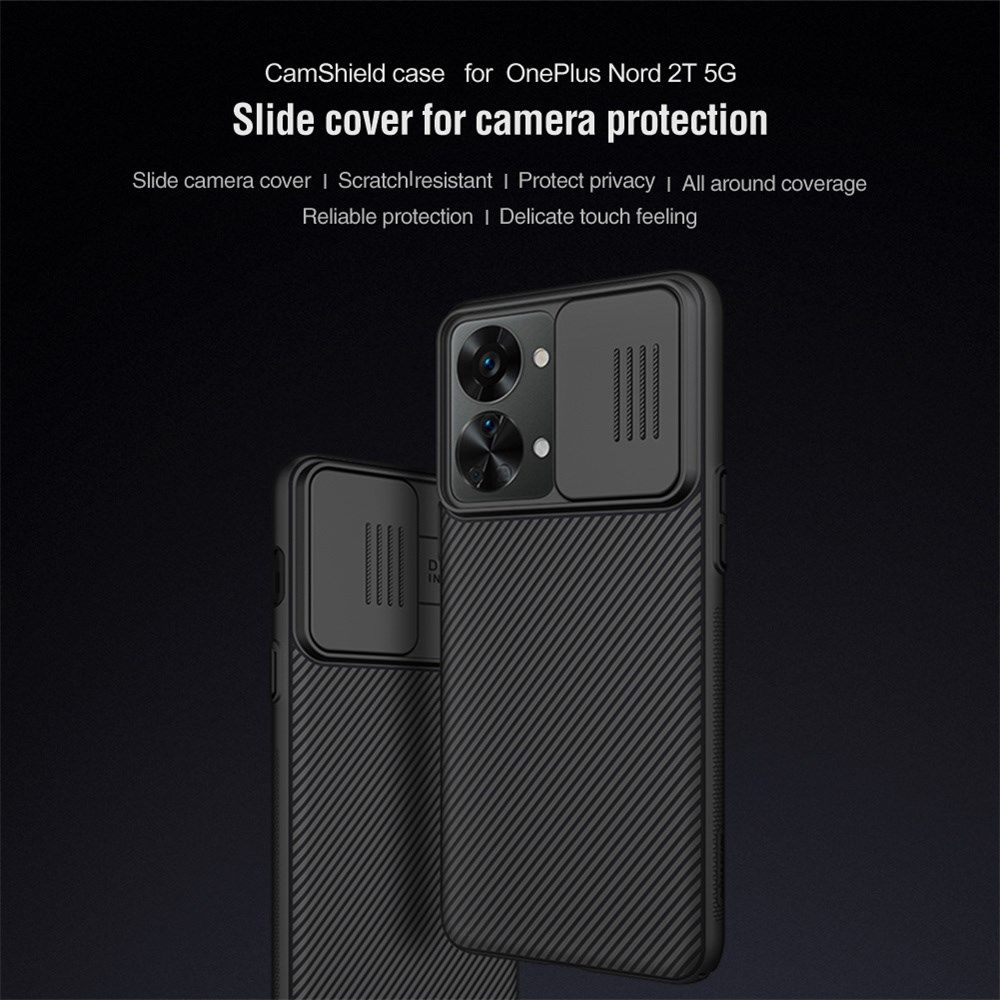 Nillkin CamShield OnePlus Nord 2T Hoesje met Camera Slider Blauw afbeelding 5
