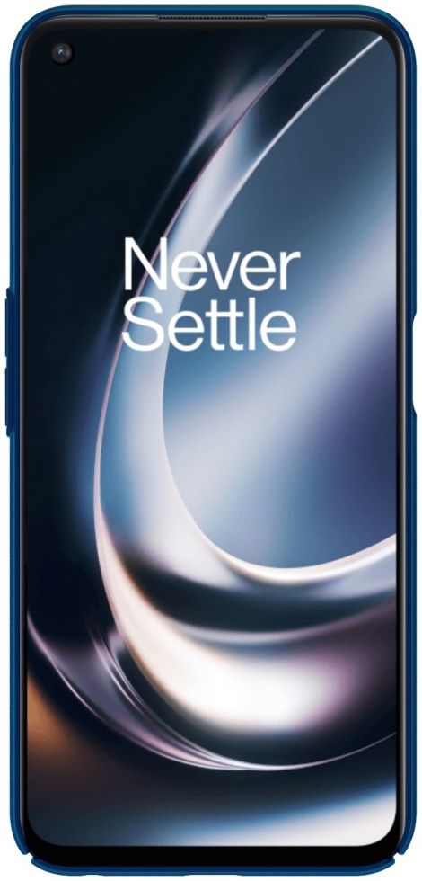 Nillkin Super Frosted Shield Pro OnePlus Nord CE 2 Lite Hoesje Blauw afbeelding 2