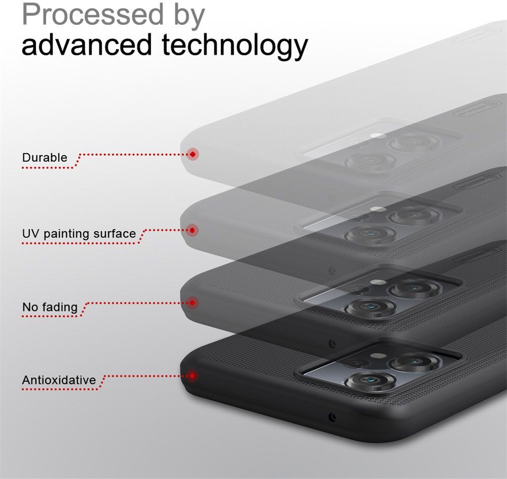 Nillkin Super Frosted Shield Pro OnePlus Nord CE 2 Lite Hoesje Wit afbeelding 5