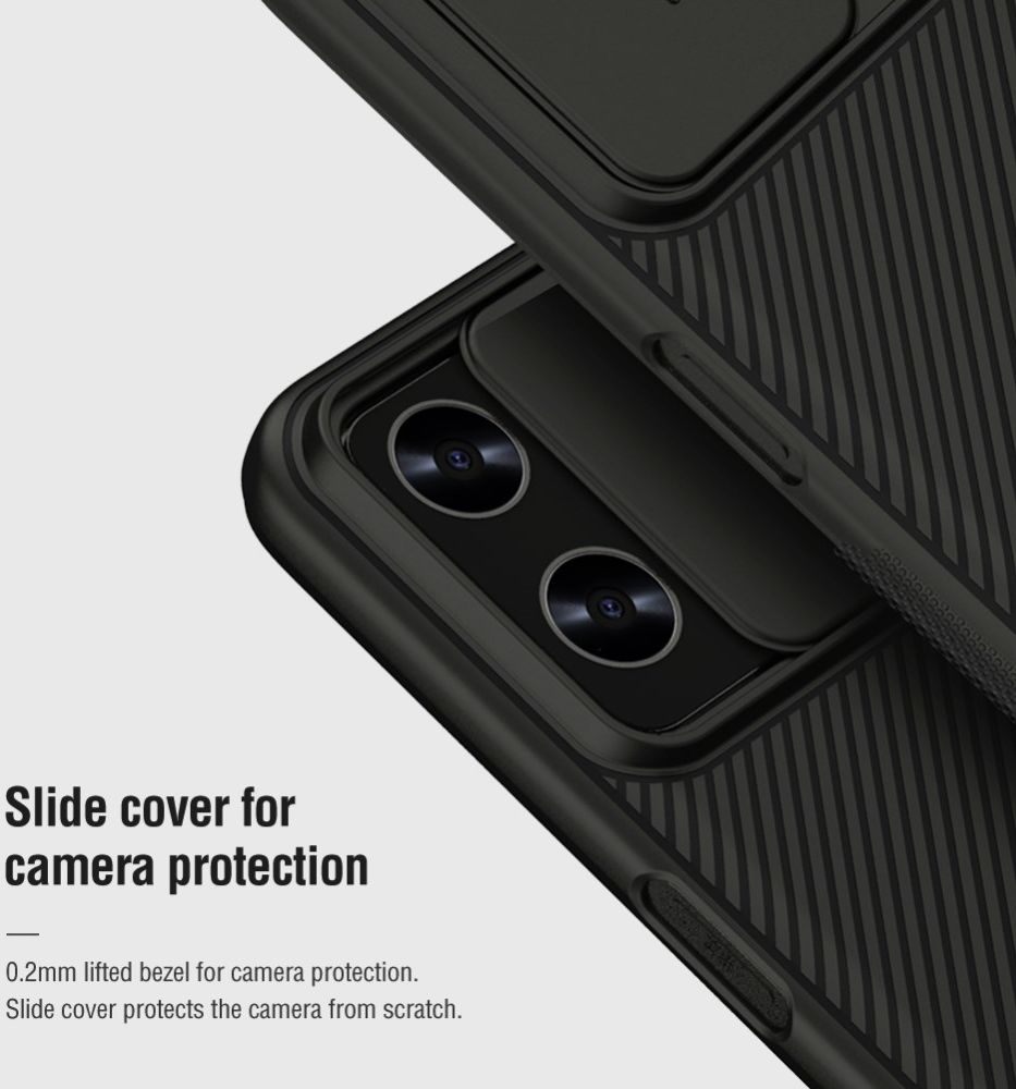 Nillkin CamShield OnePlus Nord CE 2 Lite Hoesje Camera Slider Zwart afbeelding 6