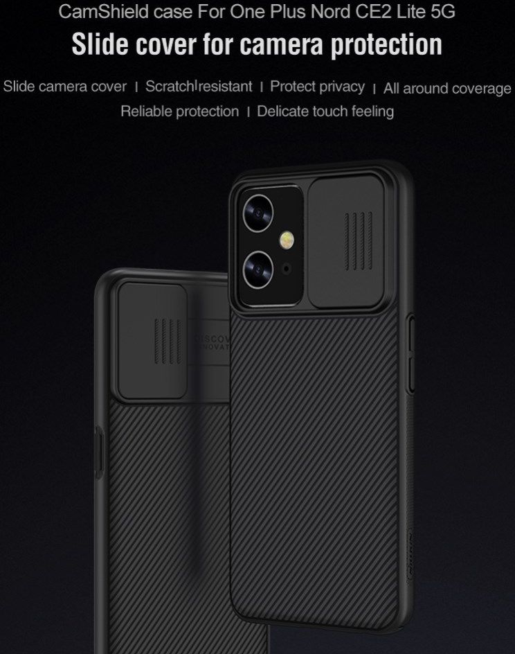 Nillkin CamShield OnePlus Nord CE 2 Lite Hoesje Camera Slider Zwart afbeelding 8