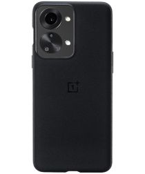 Origineel OnePlus Nord 2T Hoesje Sandstone Bumper Case Zwart