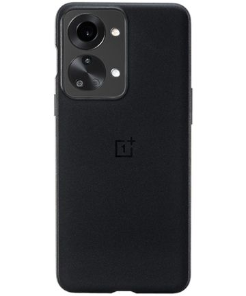 Origineel OnePlus Nord 2T Hoesje Sandstone Bumper Case Zwart Hoesjes