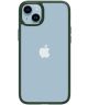 Apple iPhone 14 Hoesje Armor Back Cover Transparant Groen