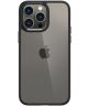 Apple iPhone 14 Pro Hoesje Armor Back Cover Transparant Zwart