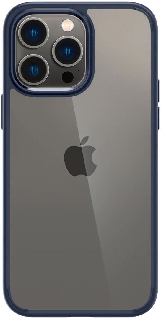 Apple iPhone 14 Pro Max Hoesje Armor Back Cover Transparant Blauw afbeelding 2