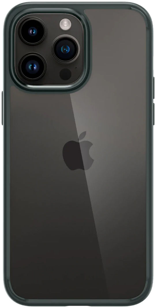 Apple iPhone 14 Pro Max Hoesje Armor Back Cover Transparant Groen afbeelding 2