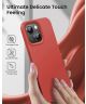 Apple iPhone 14 Hoesje Siliconen Back Cover Rood