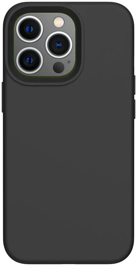 Apple iPhone 14 Pro Hoesje Siliconen Back Cover Zwart afbeelding 2