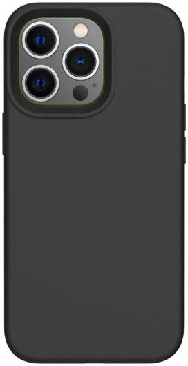 Apple iPhone 14 Pro Hoesje Siliconen Back Cover Zwart afbeelding 2