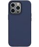 Apple iPhone 14 Pro Hoesje Siliconen Back Cover Blauw