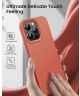 Apple iPhone 14 Pro Hoesje Siliconen Back Cover Rood