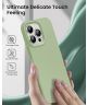 Apple iPhone 14 Pro Max Hoesje Siliconen Back Cover Groen