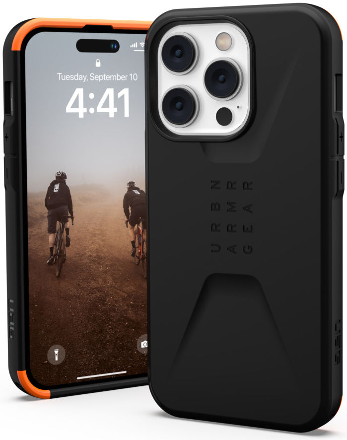 Urban Armor Gear Civilian Apple iPhone 14 Pro Hoesje Zwart afbeelding 1