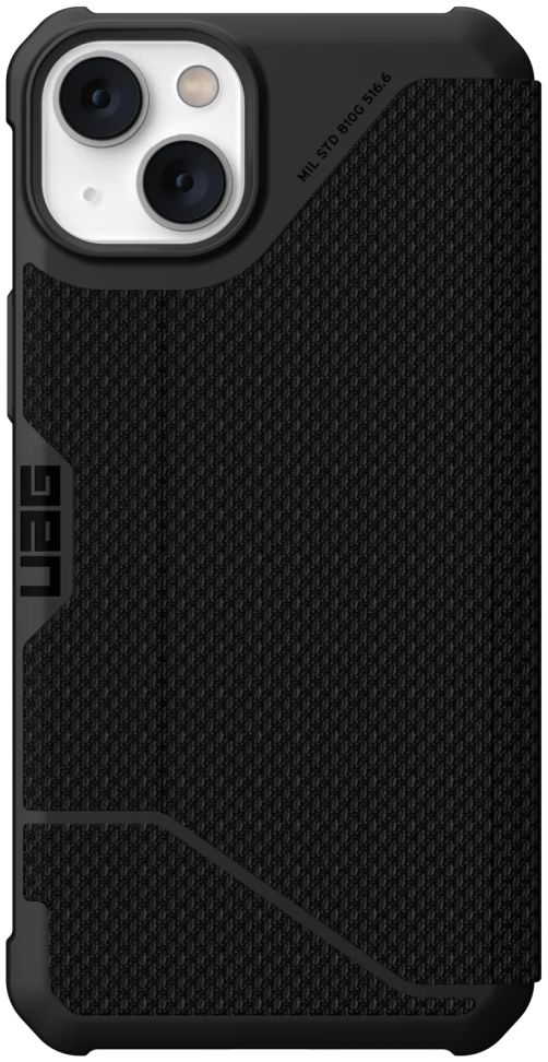 Urban Armor Gear Metropolis Apple iPhone 14 Plus Hoesje Kevlar Zwart afbeelding 2