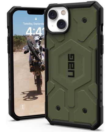 Urban Armor Gear Pathfinder MagSafe iPhone 14 Plus Hoesje Olive Hoesjes