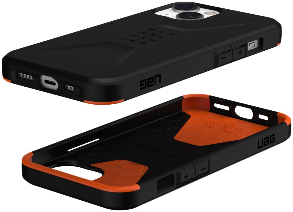 Urban Armor Gear Civilian Apple iPhone 14 Hoesje Back Cover Zwart afbeelding 3