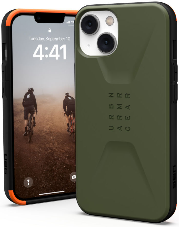 Urban Armor Gear Civilian Apple iPhone 14 Hoesje Back Cover Olive afbeelding 1