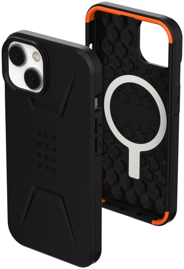 Urban Armor Gear Civilian Apple iPhone 14 Hoesje MagSafe Zwart afbeelding 5