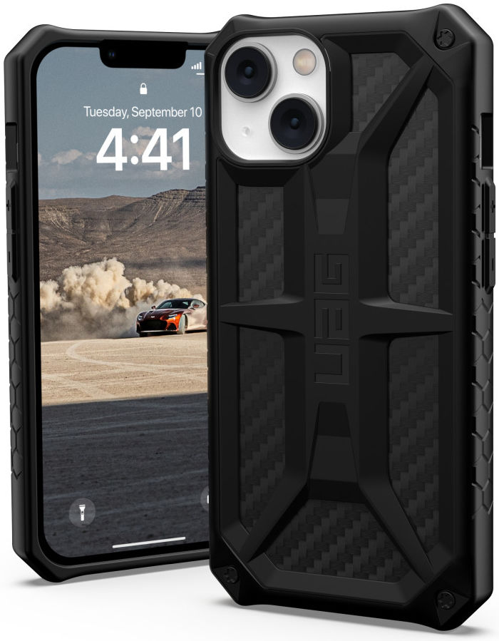 Urban Armor Gear Monarch Apple iPhone 14 Hoesje Carbon Fiber afbeelding 1