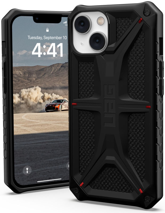 Urban Armor Gear Monarch Apple iPhone 14 Hoesje Kevlar Zwart afbeelding 1