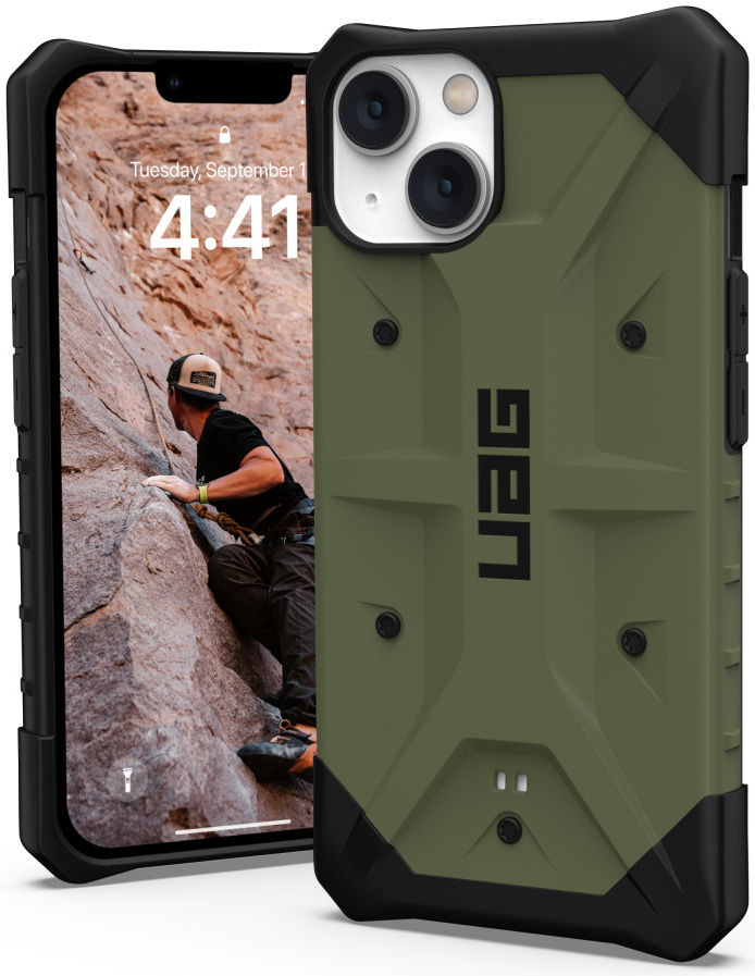 Urban Armor Gear Pathfinder Apple iPhone 14 Hoesje Back Cover Olive afbeelding 1