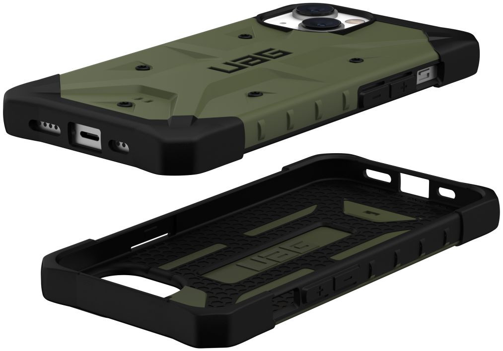 Urban Armor Gear Pathfinder Apple iPhone 14 Hoesje Back Cover Olive afbeelding 3