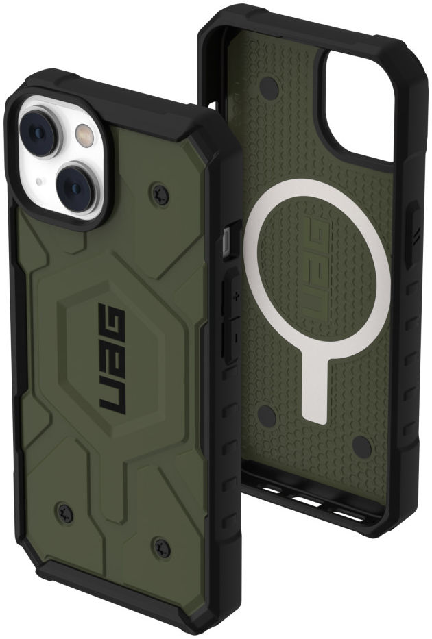 Urban Armor Gear Pathfinder MagSafe iPhone 14 Hoesje Olive afbeelding 5