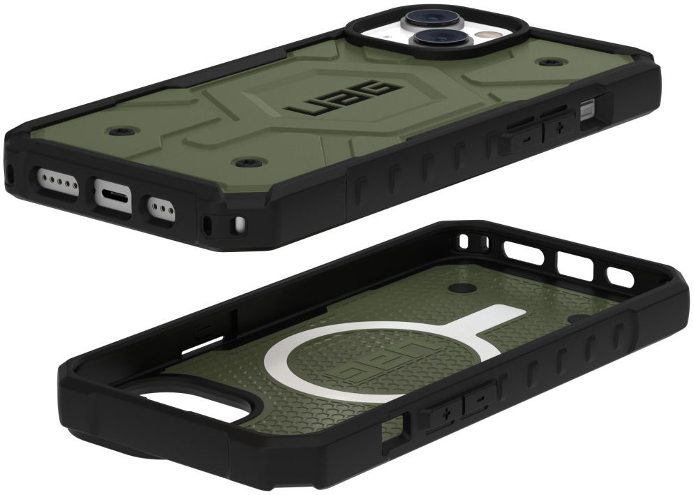 Urban Armor Gear Pathfinder MagSafe iPhone 14 Hoesje Olive afbeelding 6