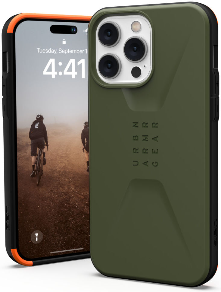 Urban Armor Gear Civilian Apple iPhone 14 Pro Max Hoesje Olive afbeelding 2