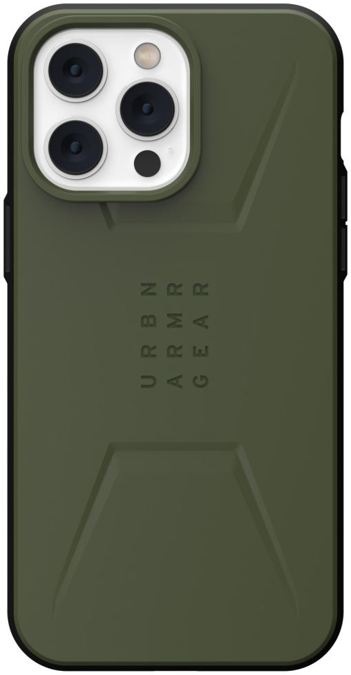 Urban Armor Gear Civilian iPhone 14 Pro Max Hoesje MagSafe Olive afbeelding 2