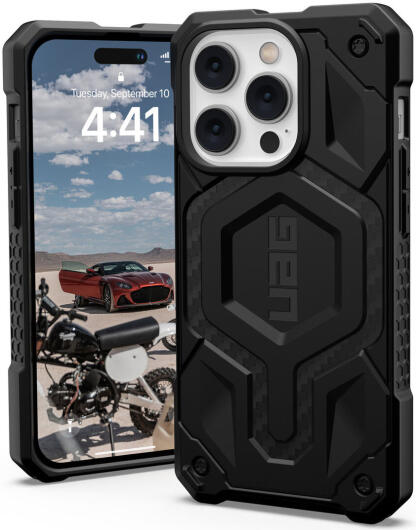 UAG Monarch Pro Apple iPhone 14 Pro Max Hoesje MagSafe Carbon Fiber afbeelding 1