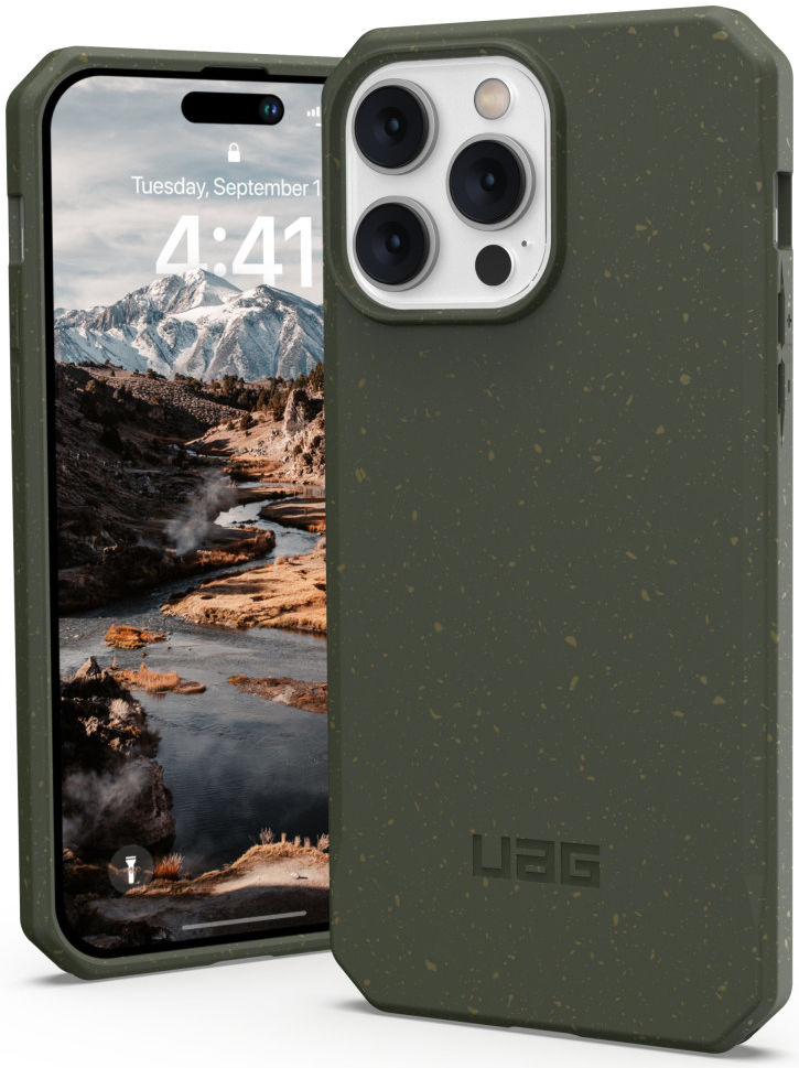 Urban Armor Gear Outback Bio Apple iPhone 14 Pro Max Hoesje Olive afbeelding 2