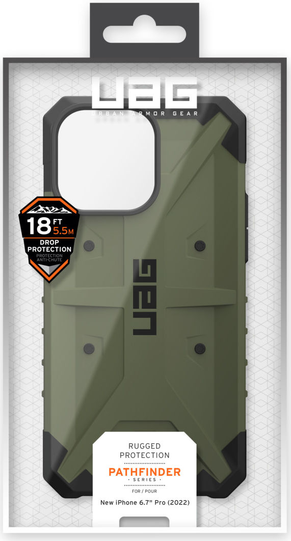 Urban Armor Gear Pathfinder Apple iPhone 14 Pro Max Hoesje Olive afbeelding 17