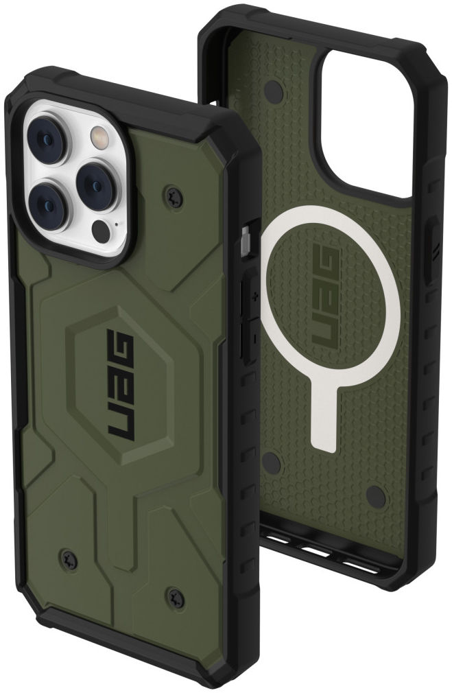 Urban Armor Gear Pathfinder iPhone 14 Pro Max Hoesje met MagSafe Olive afbeelding 3