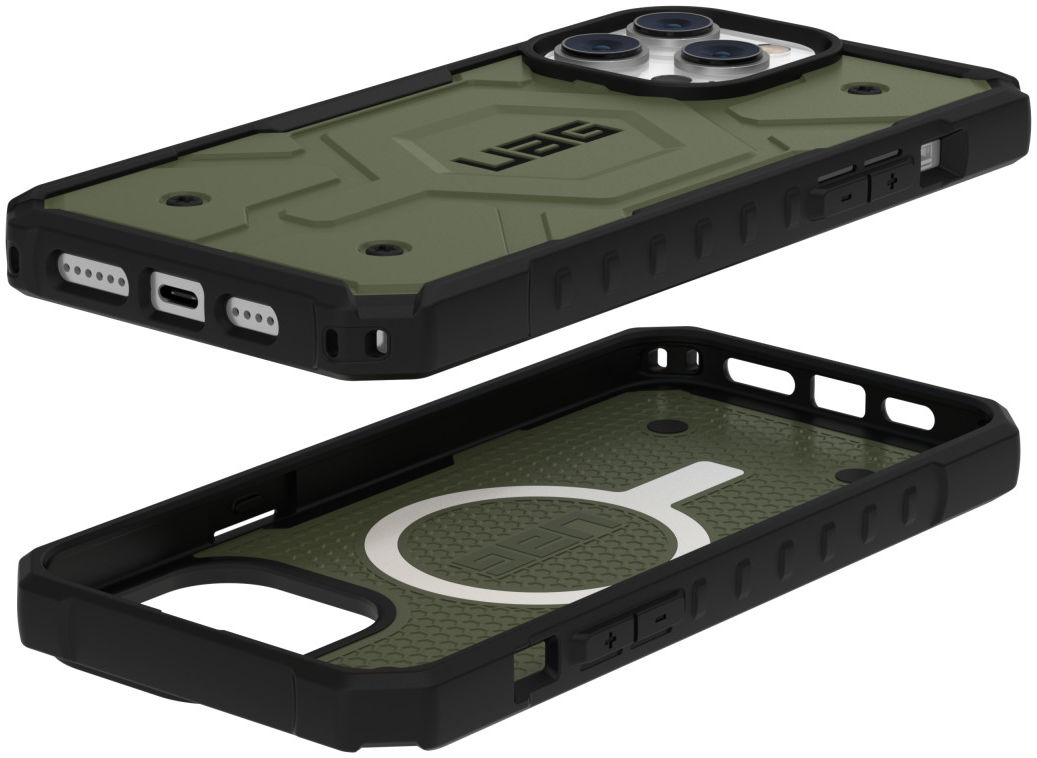 Urban Armor Gear Pathfinder iPhone 14 Pro Max Hoesje met MagSafe Olive afbeelding 4