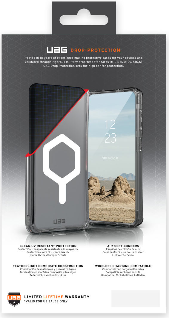 Urban Armor Gear Plyo Apple iPhone 14 Pro Max Hoesje met MagSafe Ash afbeelding 19