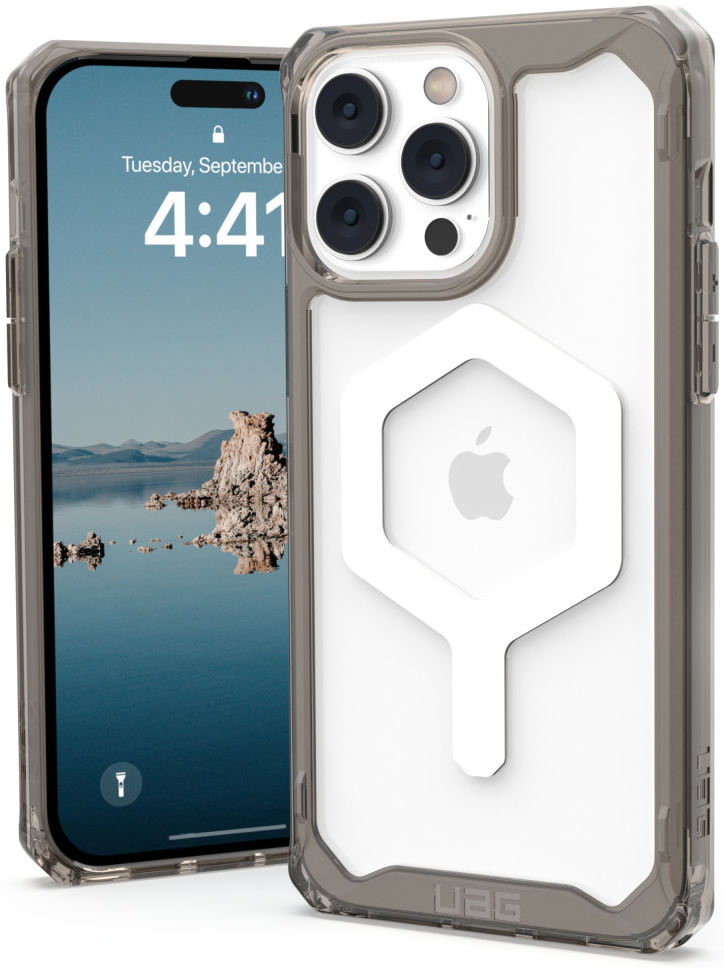 Urban Armor Gear Plyo Apple iPhone 14 Pro Max Hoesje met MagSafe Ash afbeelding 2