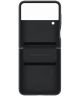 Origineel Samsung Galaxy Z Flip 4 Hoesje Flip Leather Cover Zwart