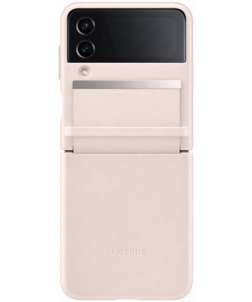 Origineel Samsung Galaxy Z Flip 4 Hoesje Flap Leather Cover Oranje Hoesjes