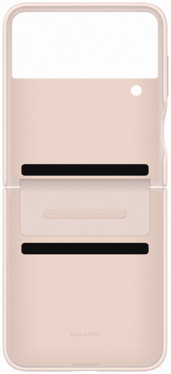 Origineel Samsung Galaxy Z Flip 4 Hoesje Flap Leather Cover Oranje afbeelding 4